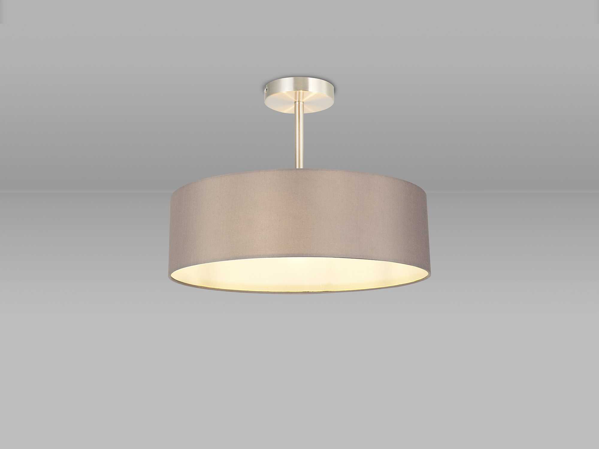 Baymont SN GR Ceiling Lights Deco Semi Flush Fittings